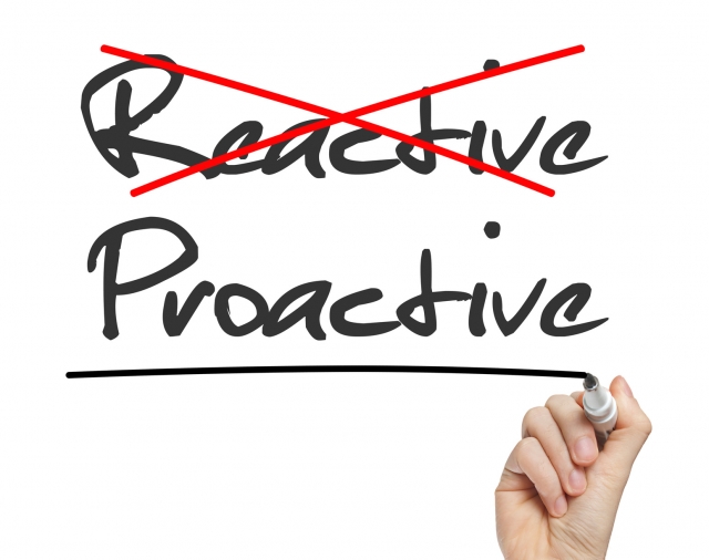 Proactive and Reactive handwritten