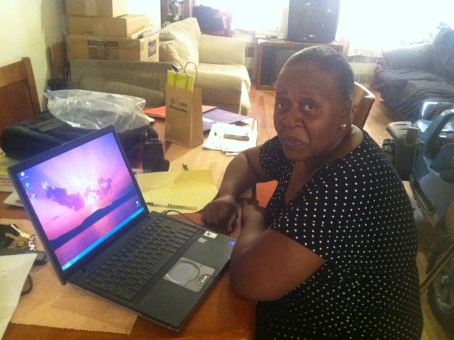 Arnita Brockington stopping gun violence harlem Brooklyn old laptop