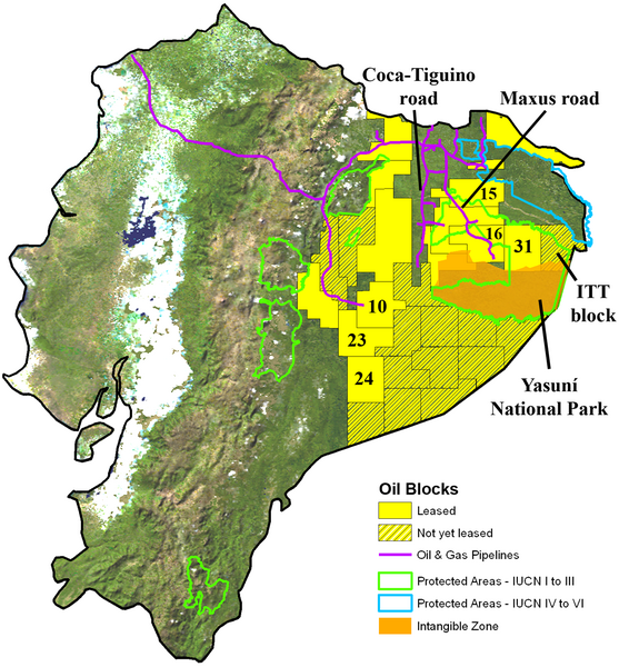 ecuador oil rainforest